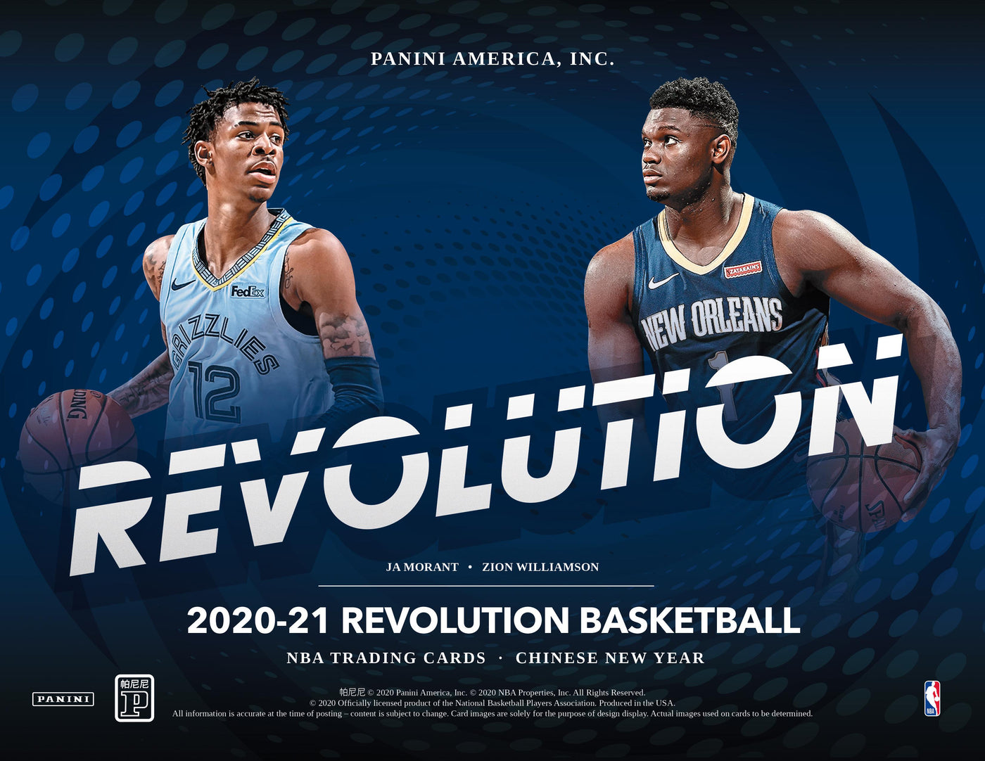 2020-21 Panini NBA Revolution Chinese New Year Basketball Hobby Box