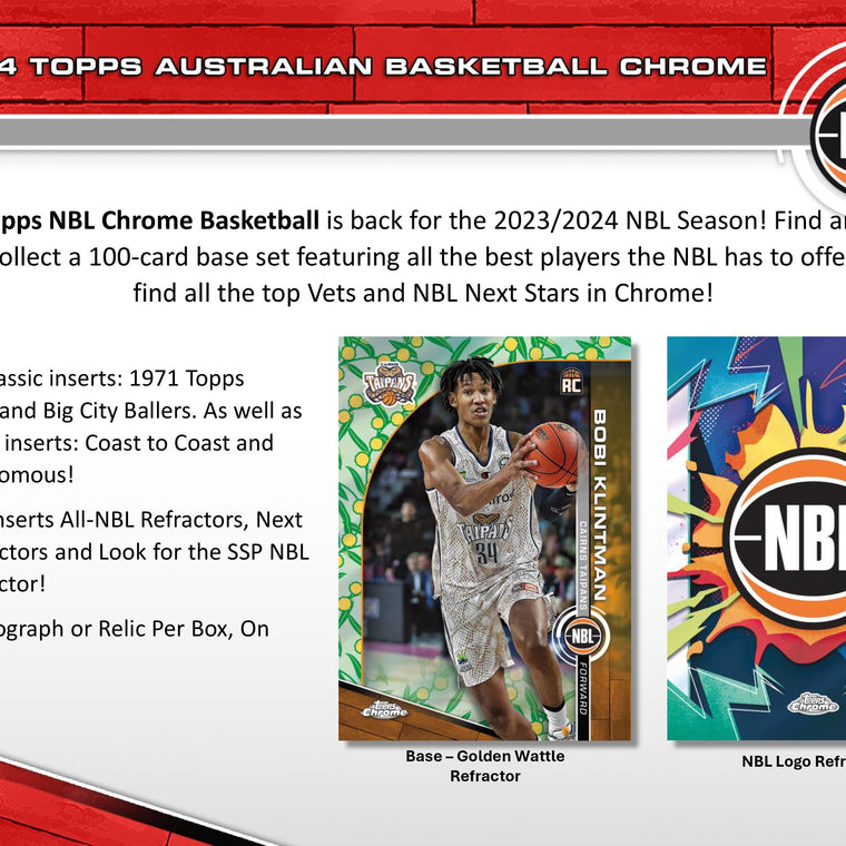 2023-24 Topps NBL Chrome Basketball Hobby 12-Box Case