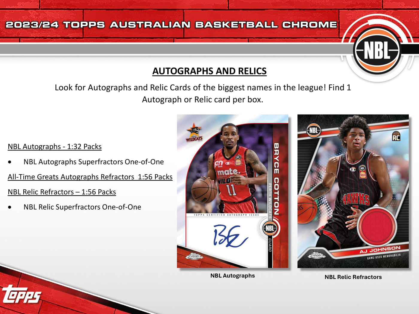 2023-24 Topps NBL Chrome Basketball Hobby Pack