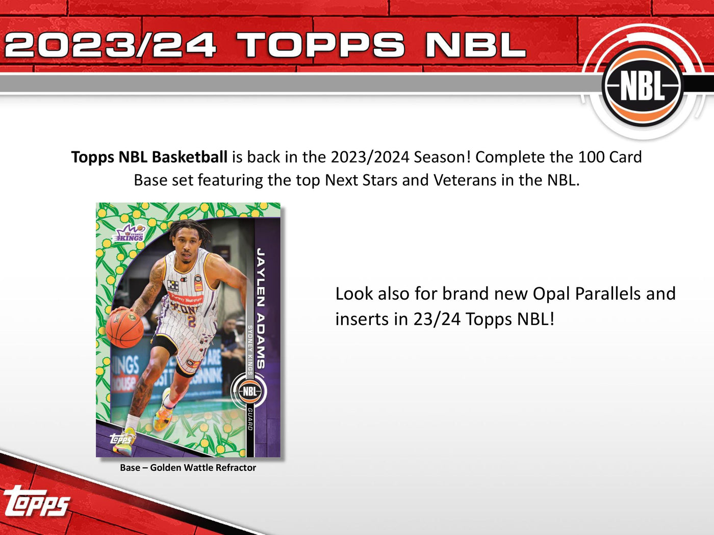 2023-24 Topps NBL Basketball Hobby 12 Box Case