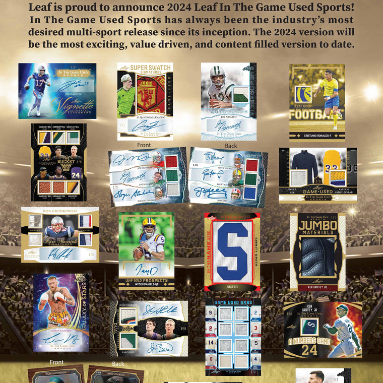 2024 Leaf In The Game Used Multi Sport Hobby Box