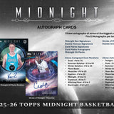 2025-26 Topps Midnight Basketball Hobby Box