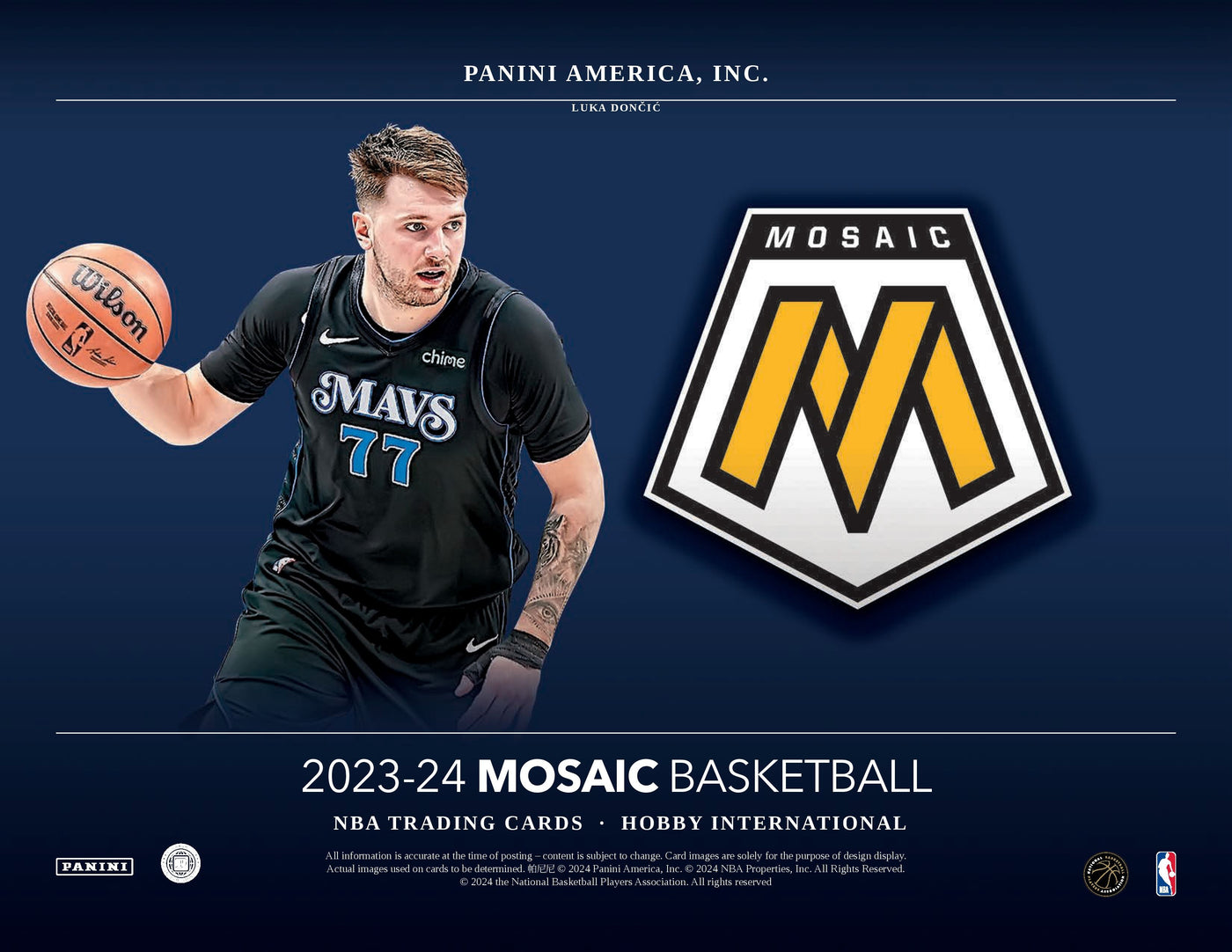 2023-24 Panini Mosaic Hobby International Basketball Box