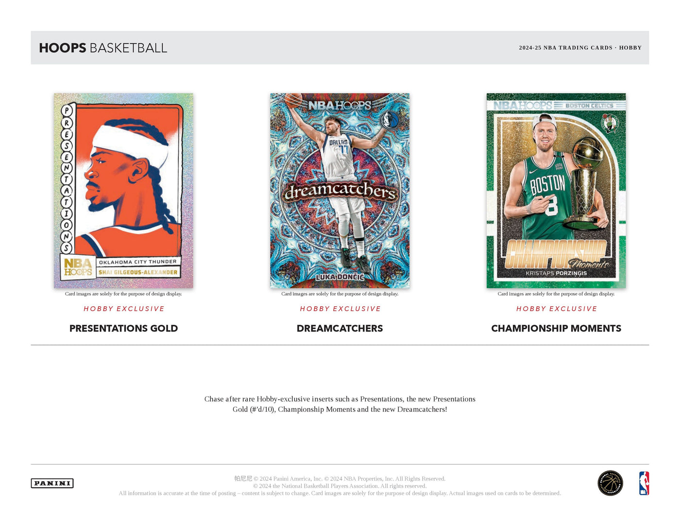 2024-25 Panini NBA Hoops Basketball Hobby Box