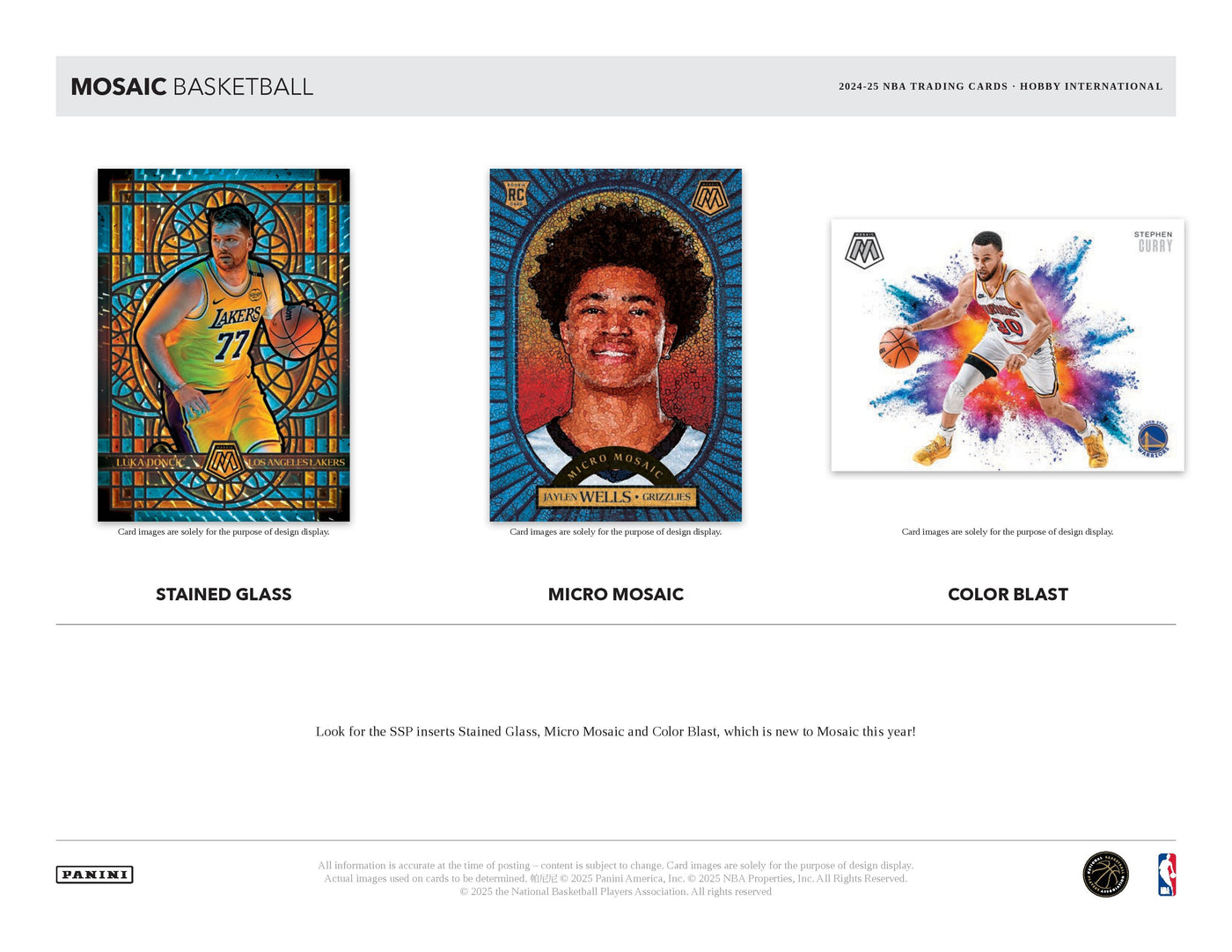 2024-25 Panini Mosaic Basketball International Hobby Box
