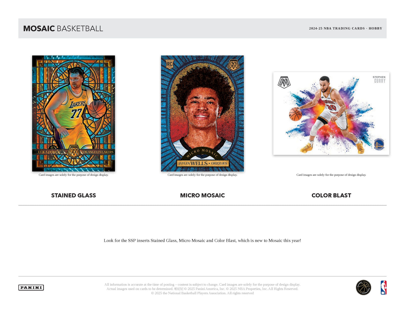 2024-25 Panini Mosaic Basketball Hobby Pack