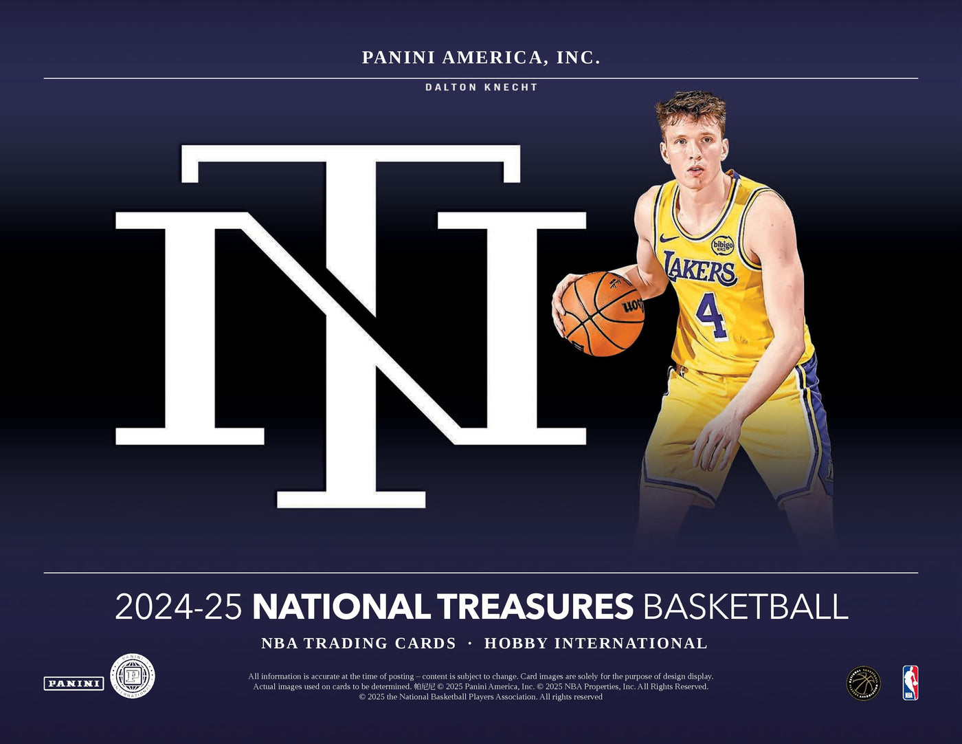 2024-25 Panini National Treasures Basketball International Hobby Box