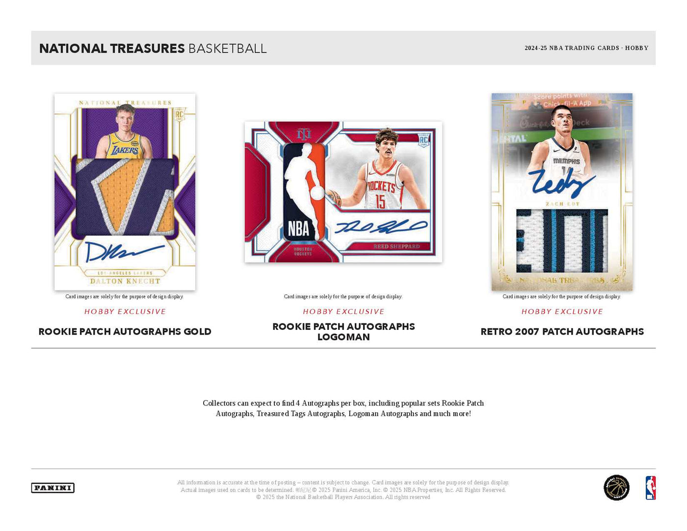 2024-25 Panini National Treasures Basketball Hobby Box