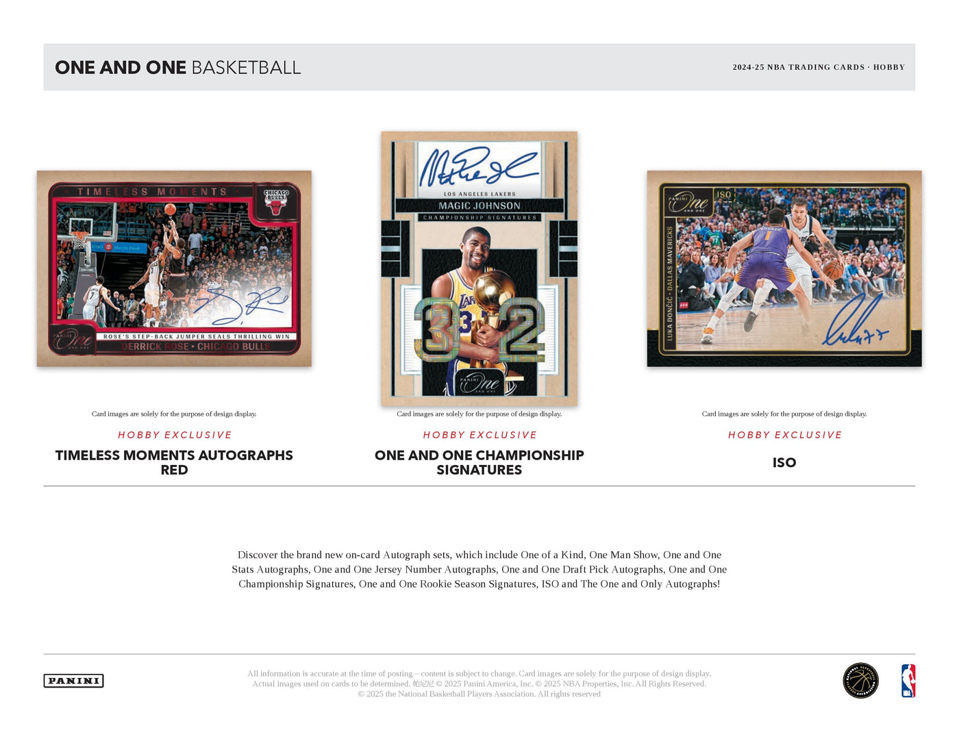 2024-25 Panini ONE AND ONE Basketball Hobby Box