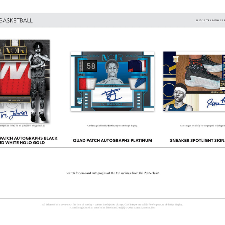 2025-26 Panini Noir Basketball Hobby Box (Pre Order)