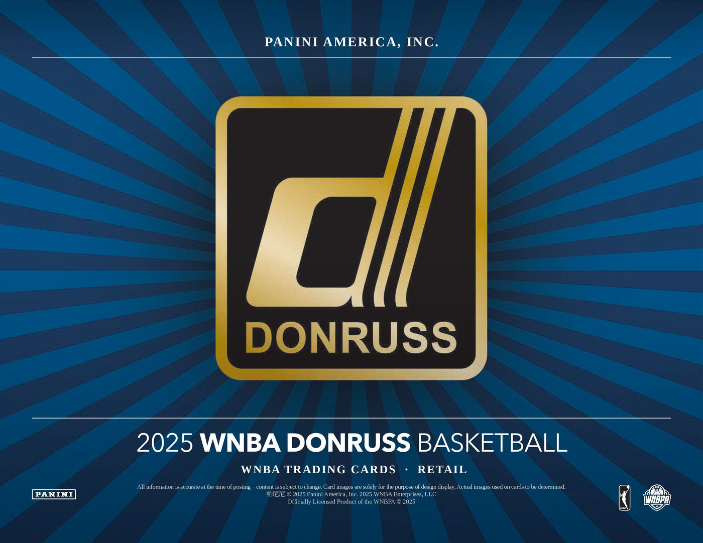 2025 Panini Donruss WNBA Basketball Blaster Box