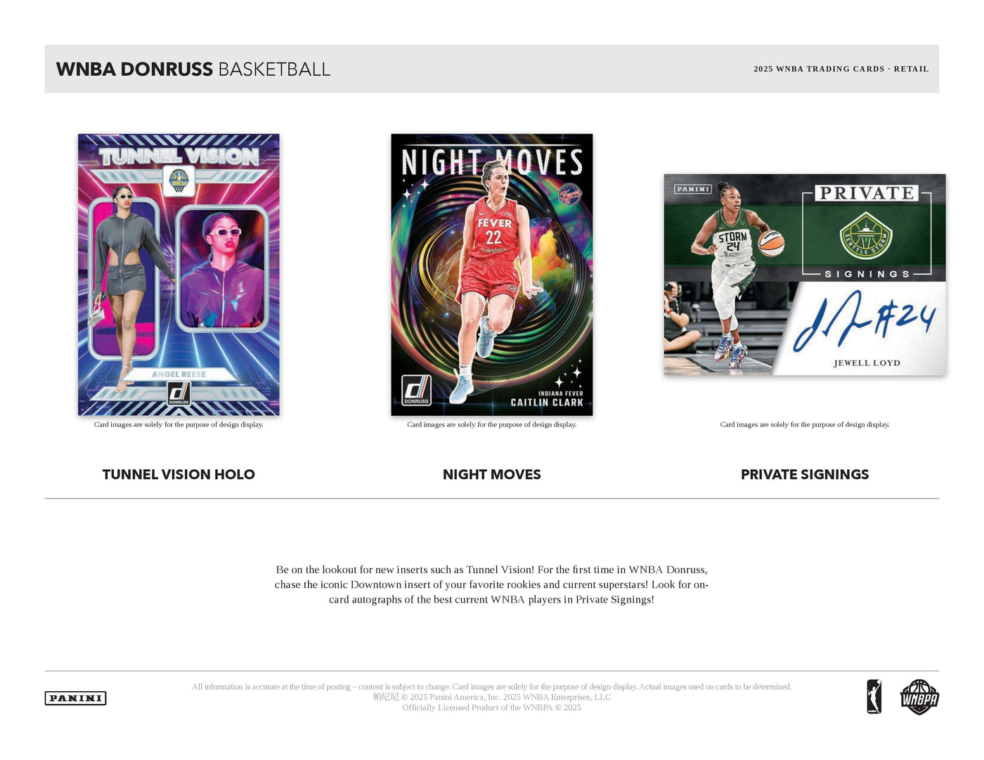 2025 Panini Donruss WNBA Basketball Blaster Box