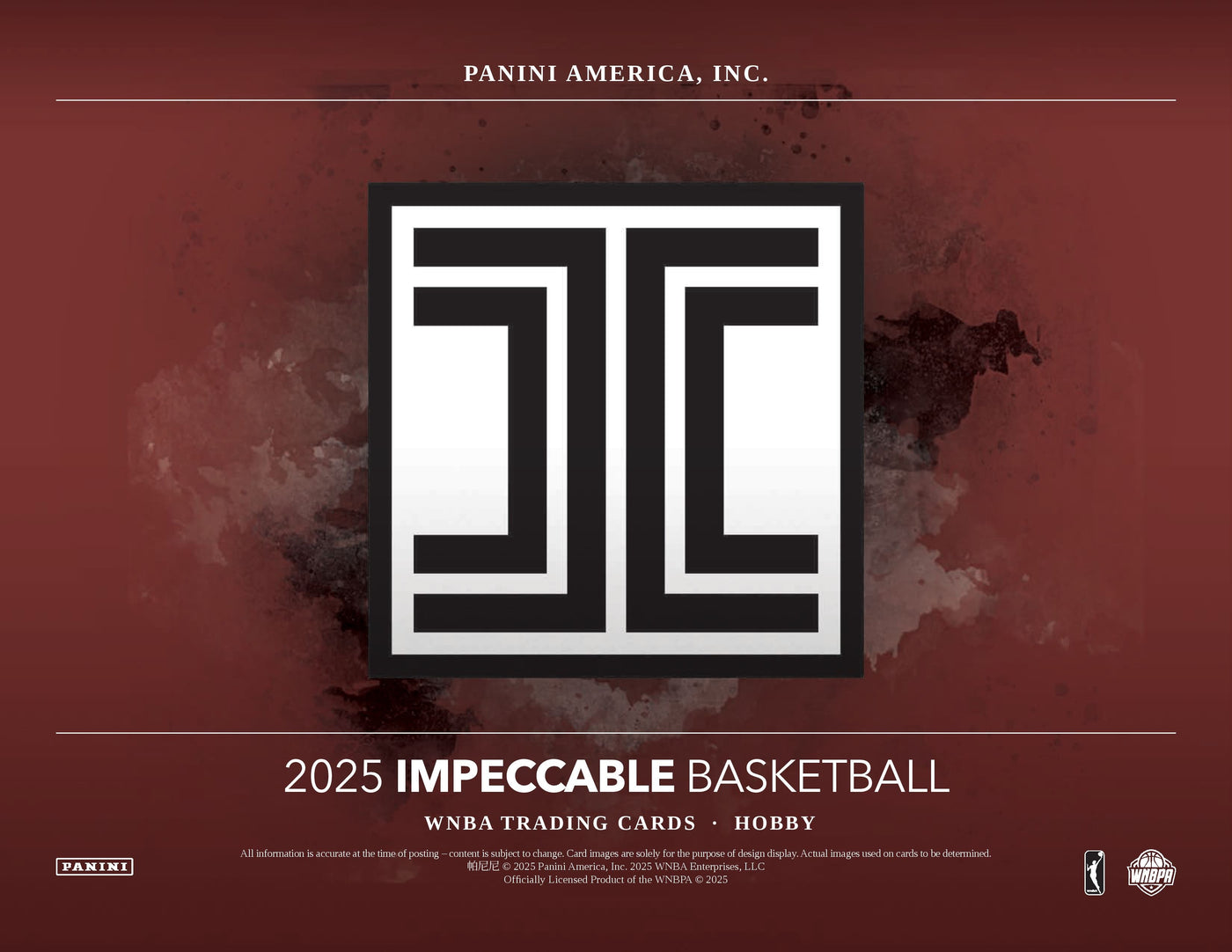 2025 Panini Impeccable WNBA Basketball Hobby Box