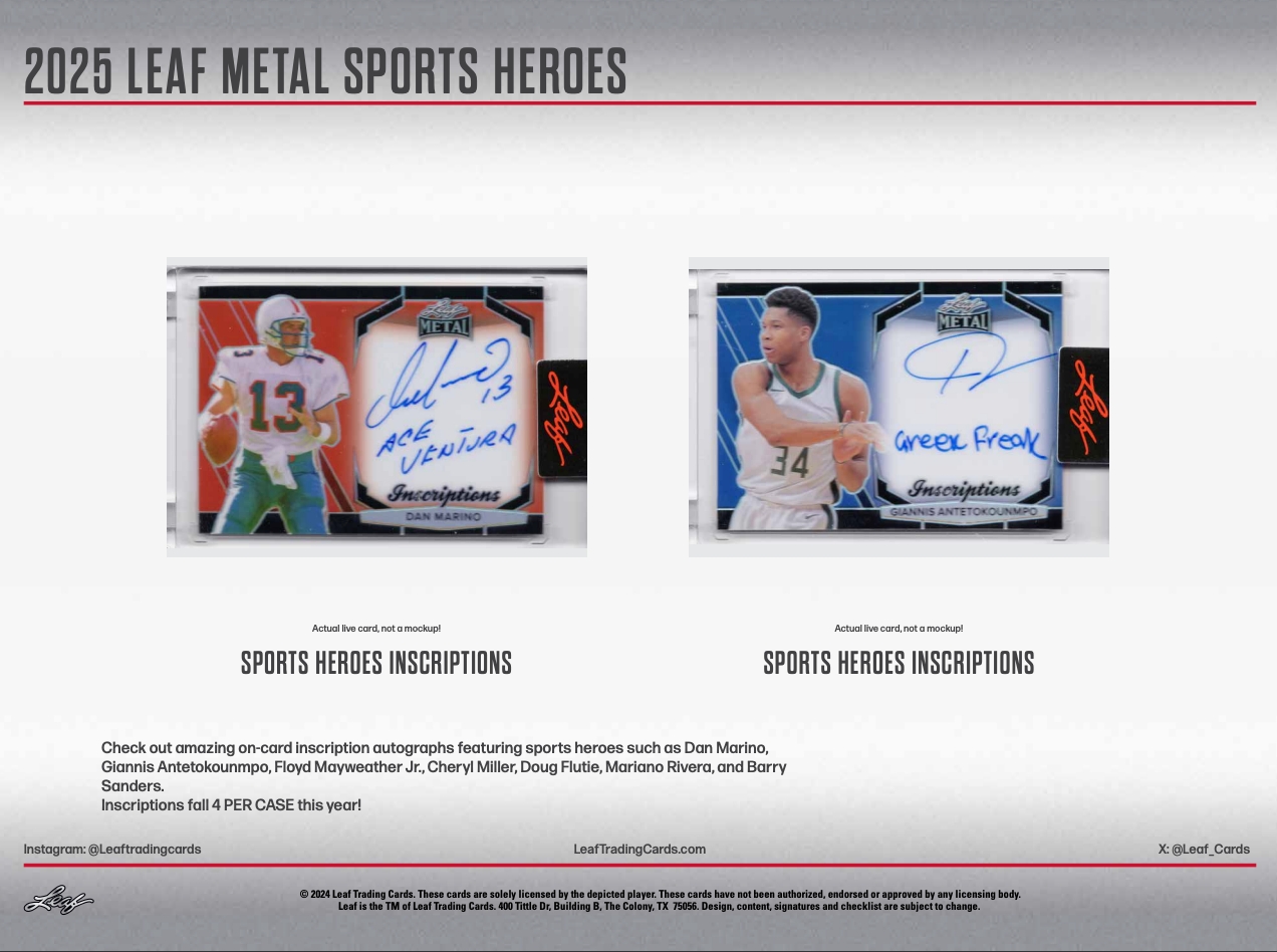 2025 Leaf Metal Sports Heroes Solo Edition Hobby Pack