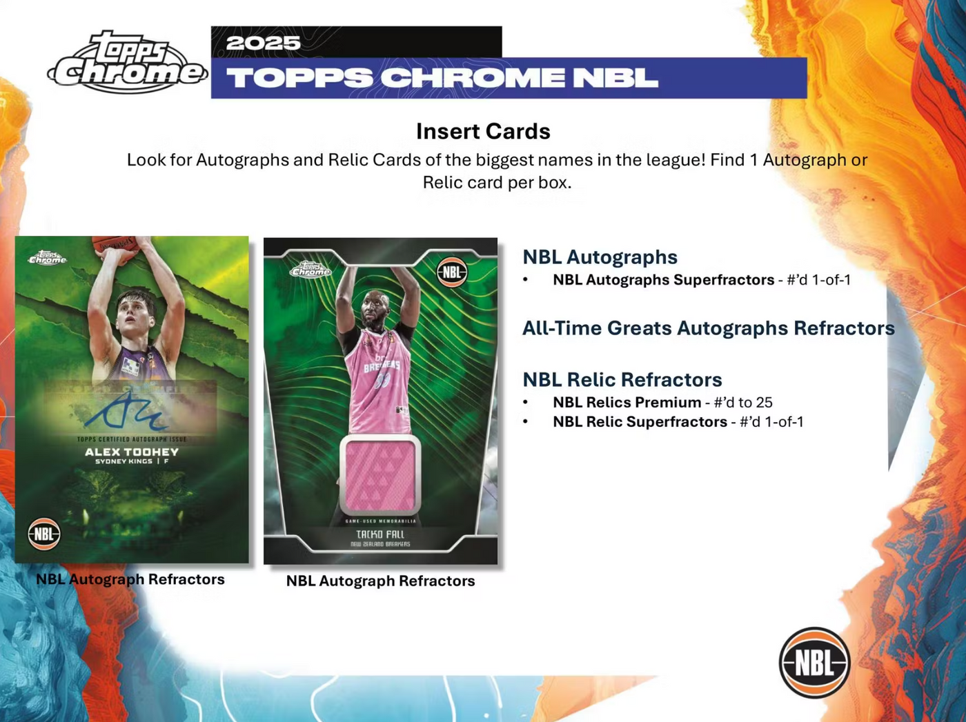 2024-25 Topps NBL Chrome Basketball Hobby Pack