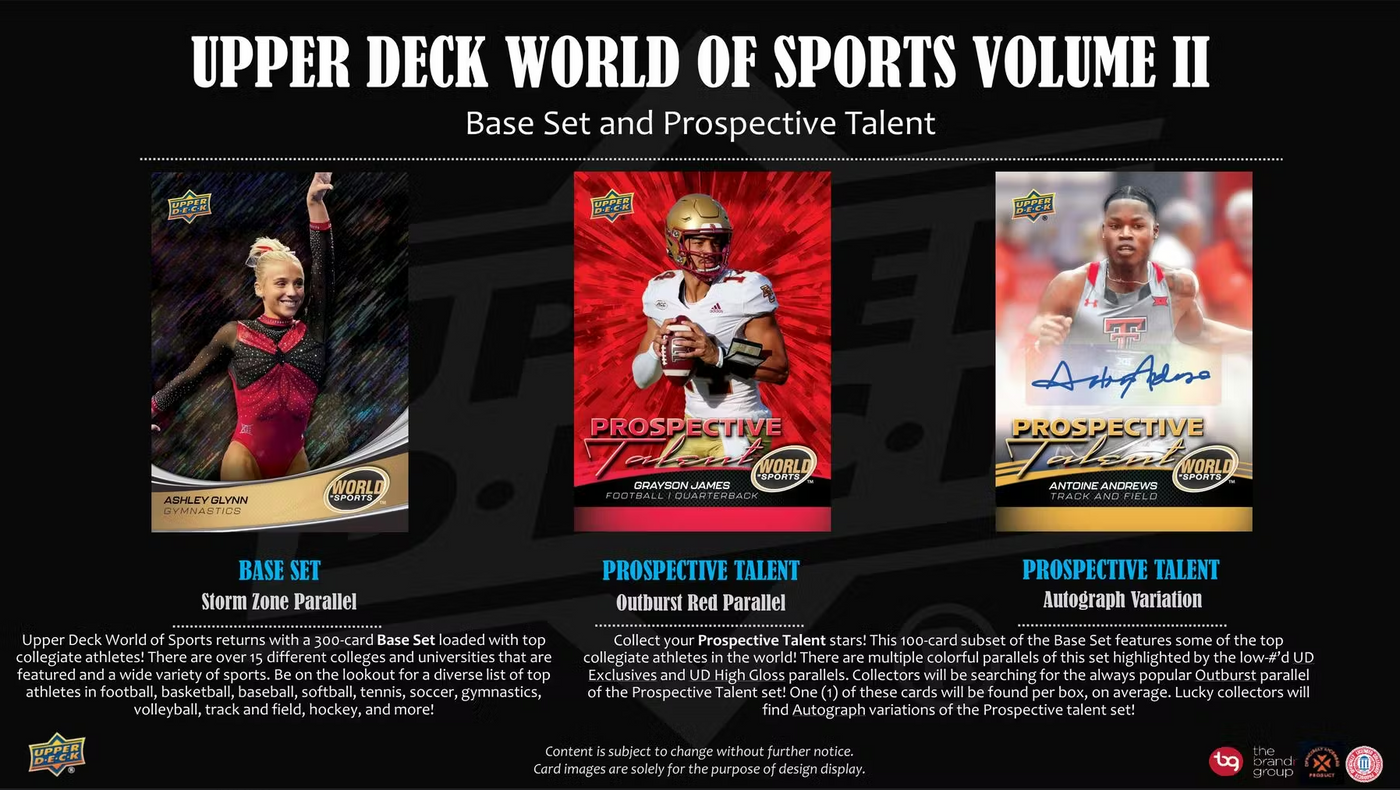 2025 Upper Deck World of Sports Volume 2 Multisport Hobby Box