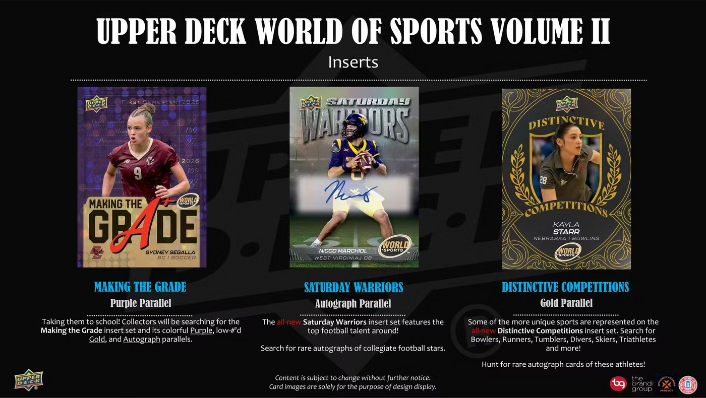 2025 Upper Deck World of Sports Volume 2 Multisport Hobby Box