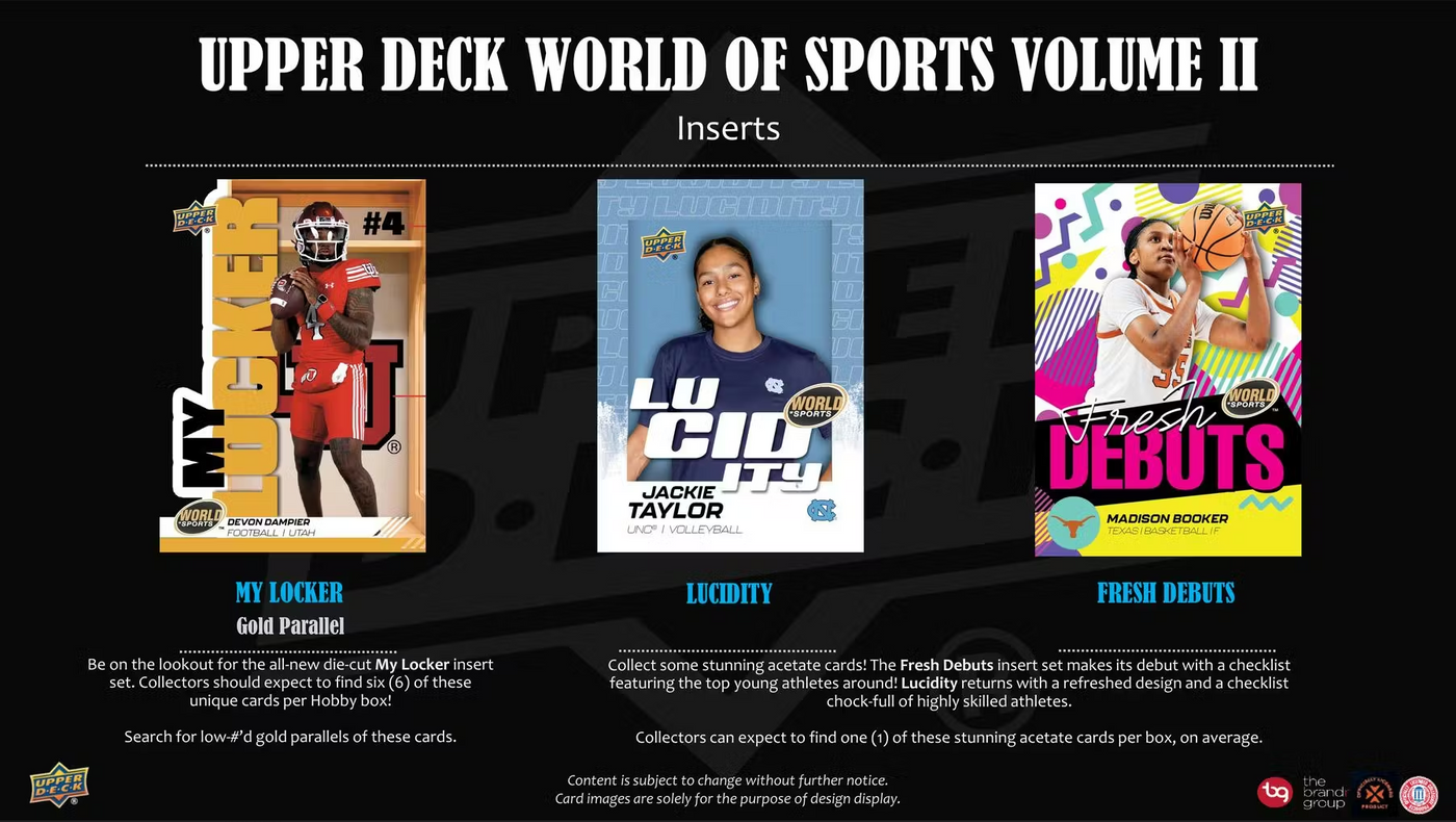 2025 Upper Deck World of Sports Volume 2 Multisport Hobby Box