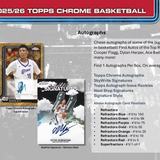 2025-26 Topps Chrome Basketball Hobby Box