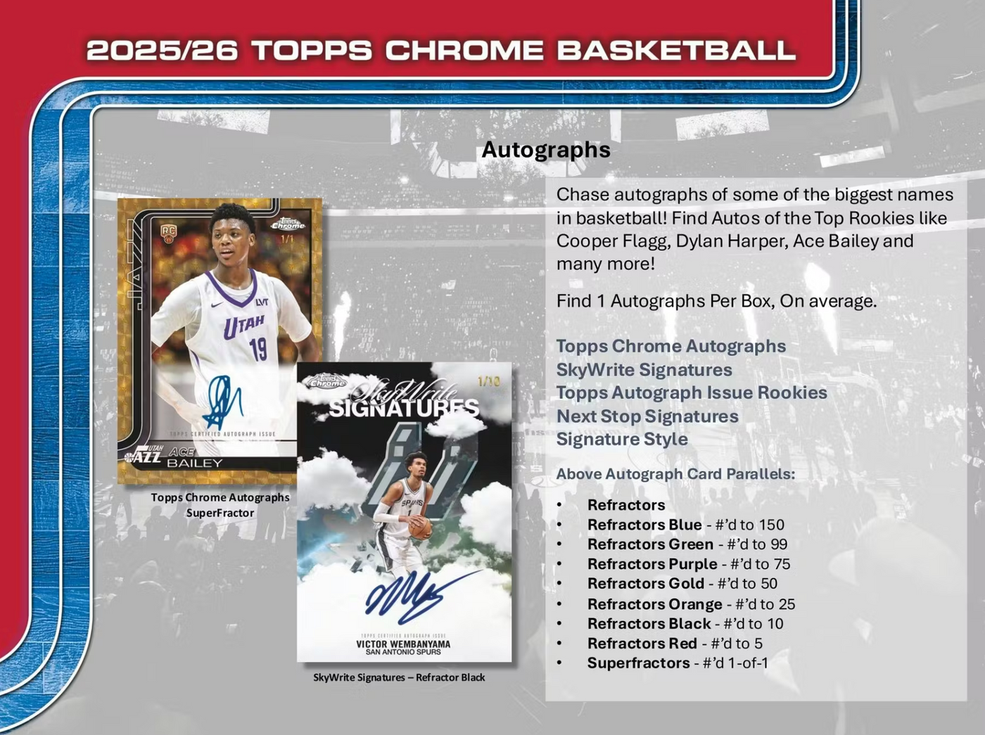 2025-26 Topps Chrome Basketball Jumbo Box