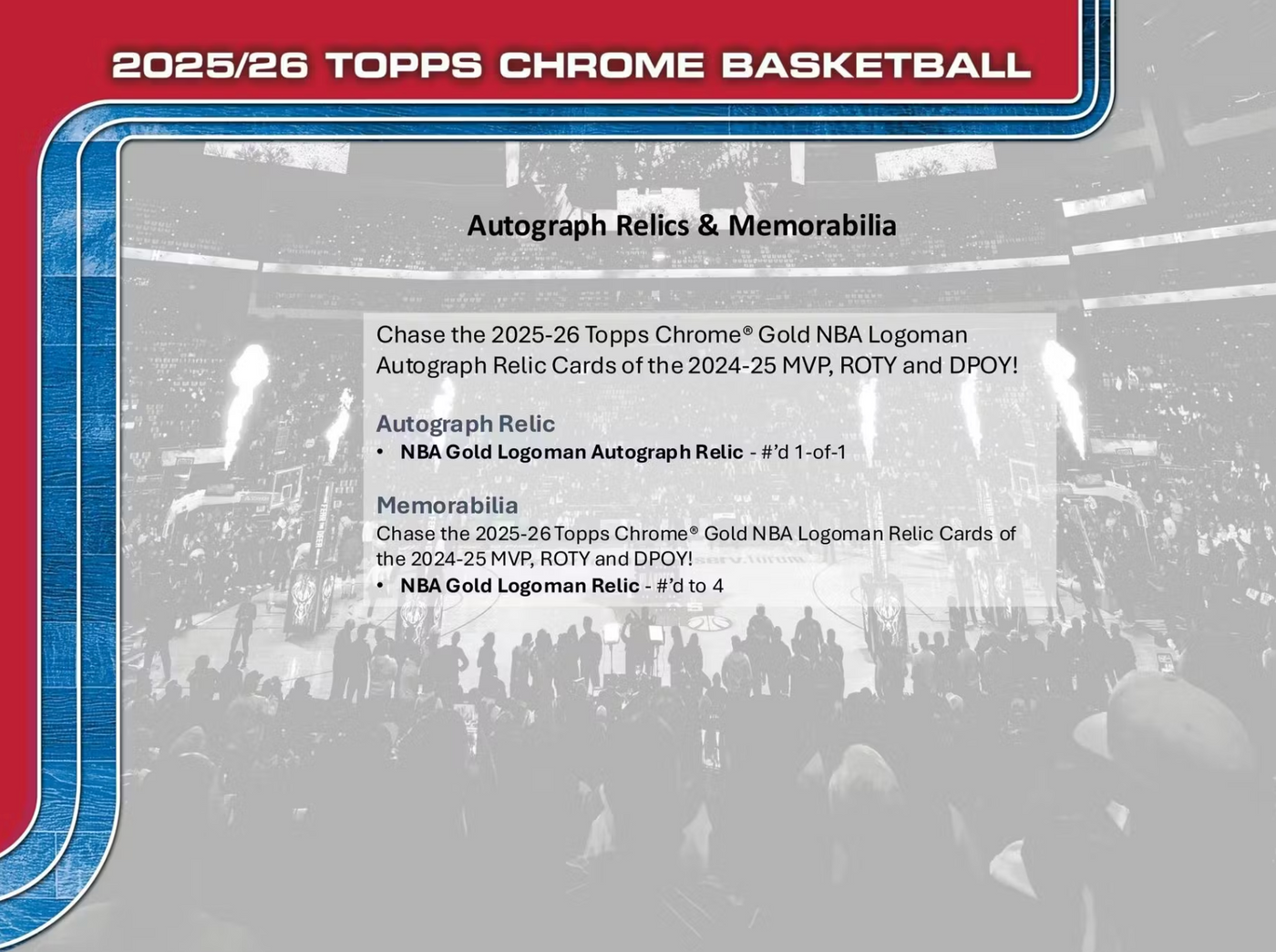 2025-26 Topps Chrome Basketball Jumbo Box