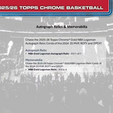 2025-26 Topps Chrome Basketball Hobby Box