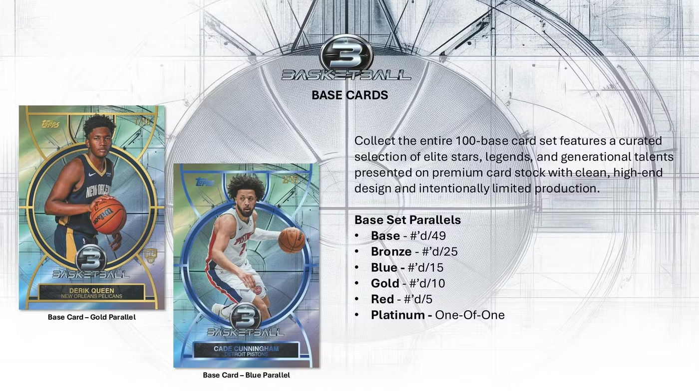 2025-26 Topps Three Basketball Hobby Box