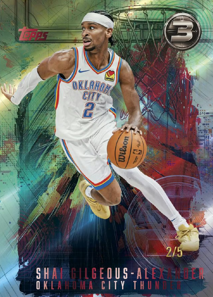 2025-26 Topps Three Basketball Hobby Box