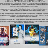 2025-26 Topps Signature Class Basketball Hobby Box