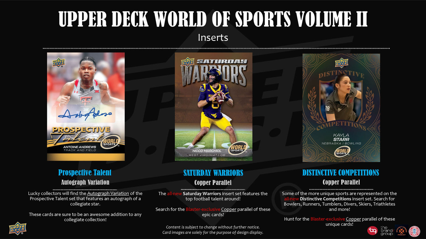 2025 Upper Deck World of Sports Volume 2 Blaster Box