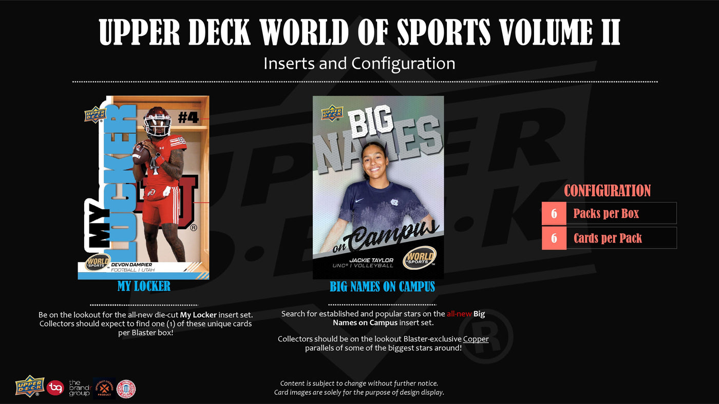 2025 Upper Deck World of Sports Volume 2 Blaster Box