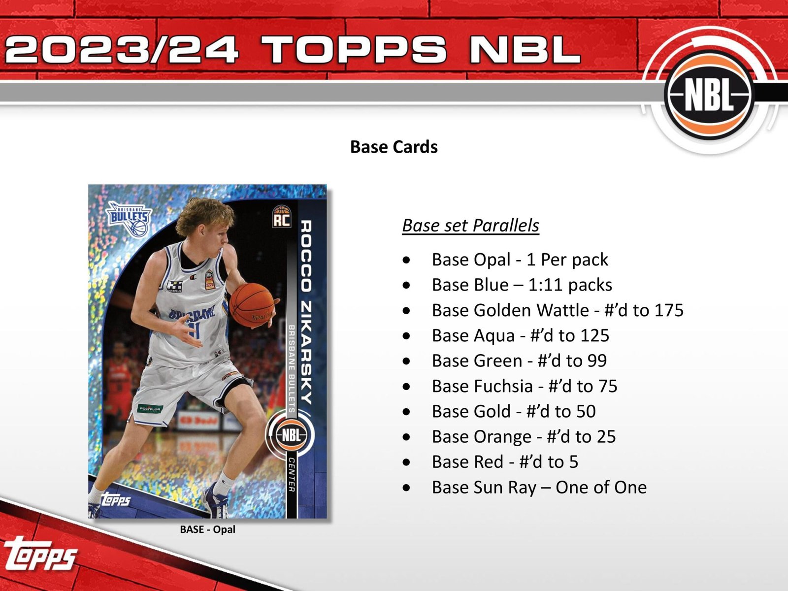 2023-24 Topps NBL Basketball Hobby Box
