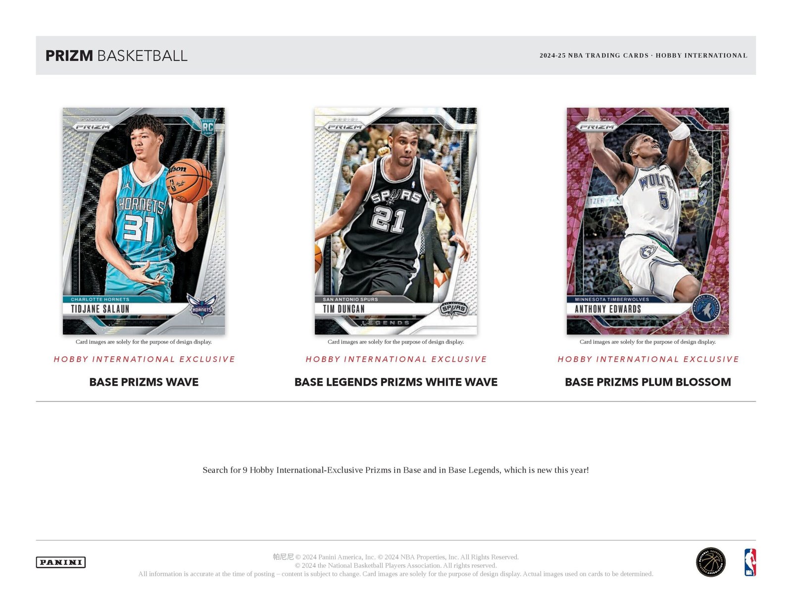 2024-25 Panini Prizm Basketball Hobby International Box