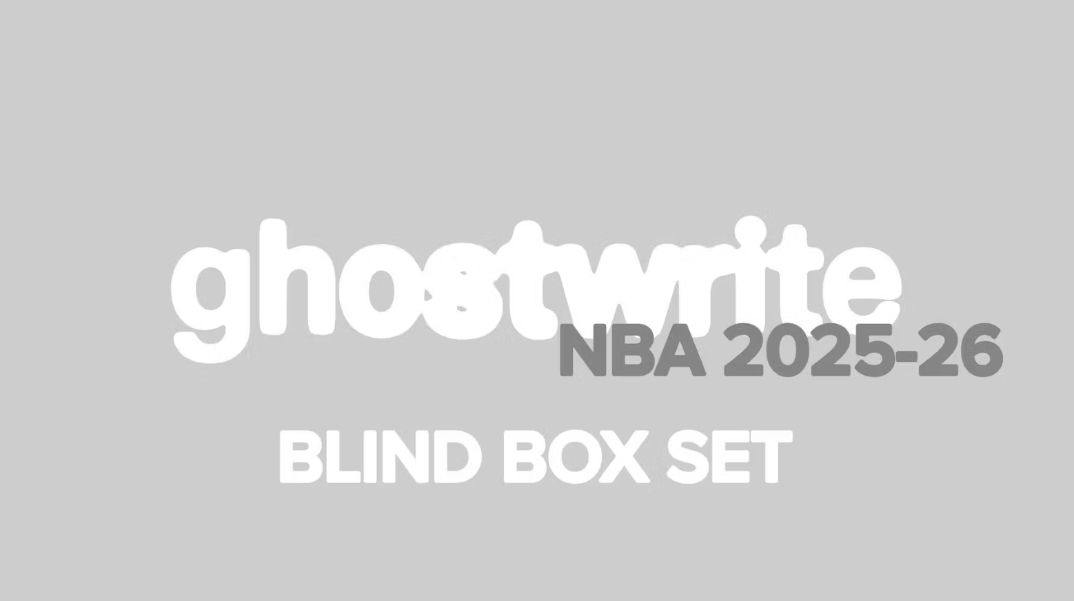 2025-26 Ghostwrite NBA Game Face Basketball Hobby Blind Box