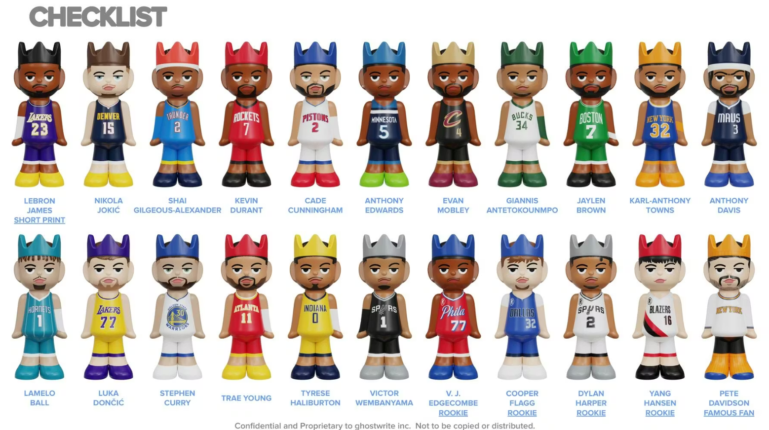 2025-26 Ghostwrite NBA Game Face Basketball Hobby Blind Box
