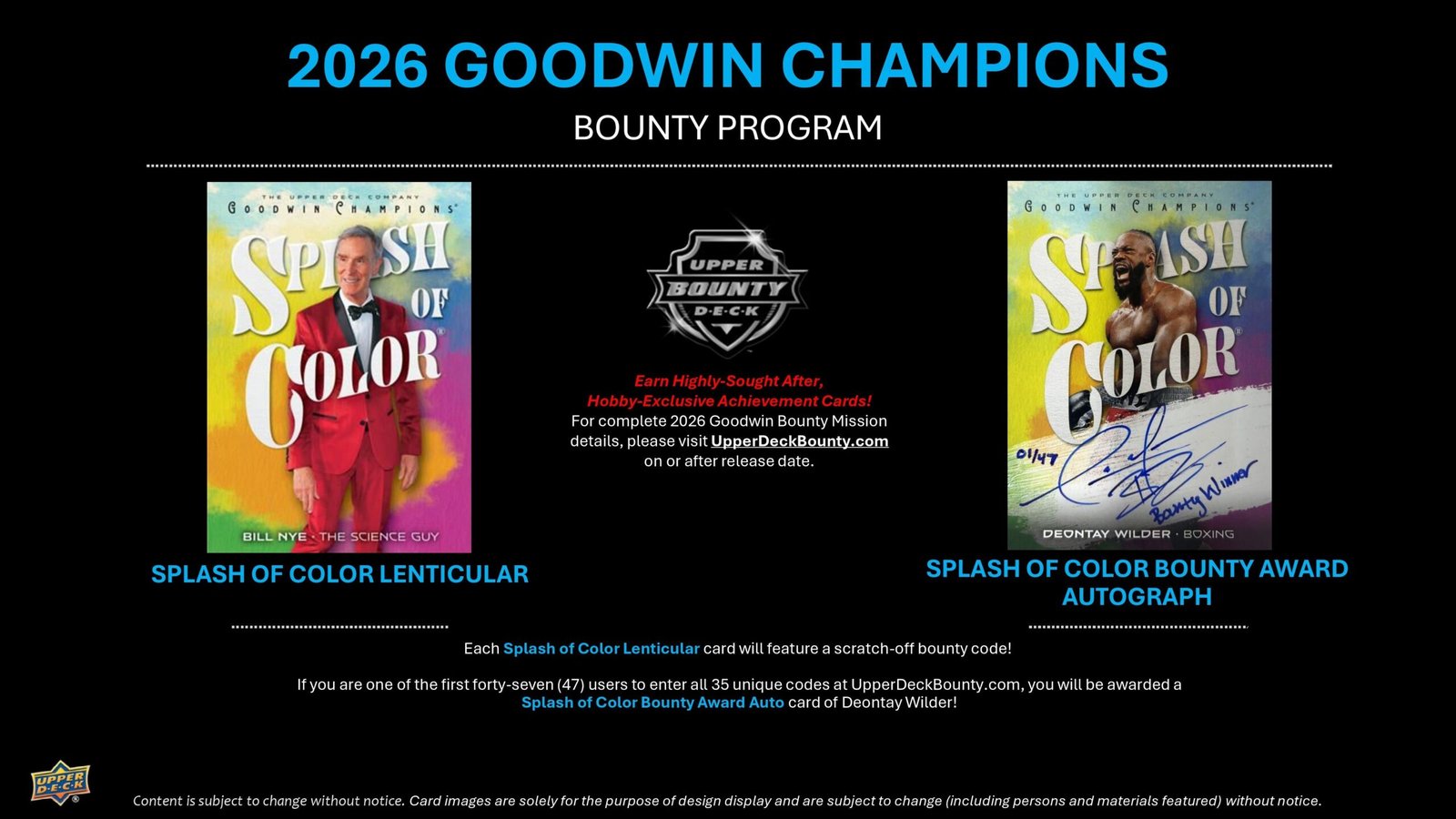 2026 Upper Deck Goodwin Champions Hobby Box (Pre Order)